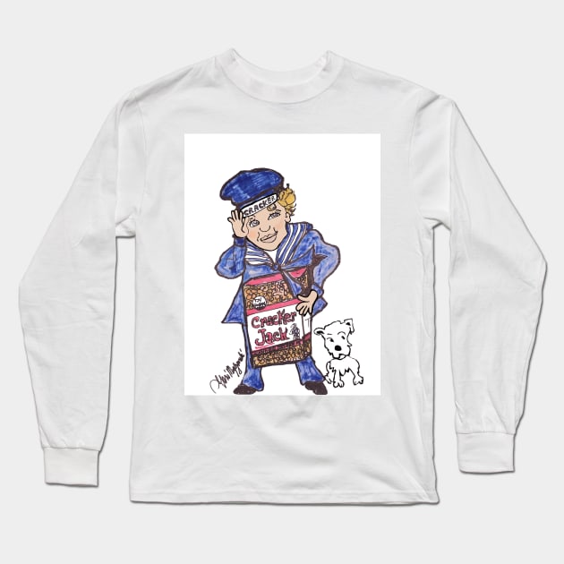 Cracker Jack Long Sleeve T-Shirt by TheArtQueenOfMichigan 